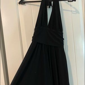 Black Halter Dress (mid length)